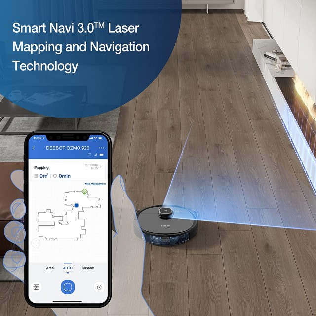 ايكوفكس مكنسة كهربائية روبوتية 2 في 1