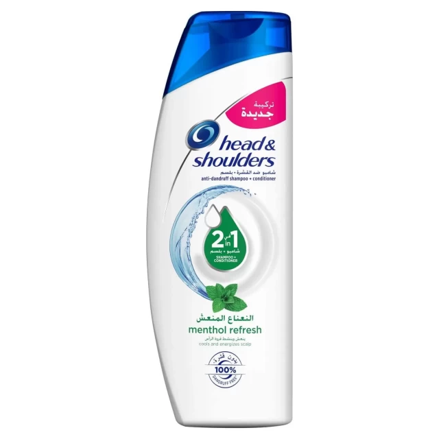 شامبو وبلسم هيد أند شولدرز النعناع المنعش 2في1 ضدّ القشرة