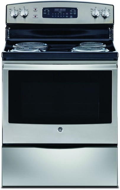 جنرال الكتريك فرن مع موقد كهرباء 4 رؤوس JCB535SILSS