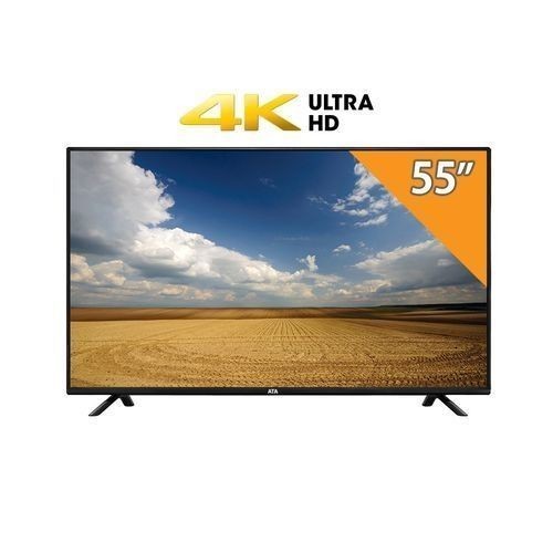 شاشة تلفزيون ata بحجم 55 بوصة أسود hd وميزات تفاعلية